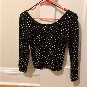 H&M polkadot crop top!